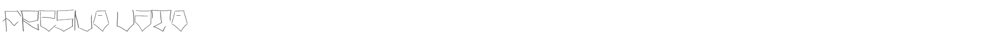 Sample characters Fresno Vato Font